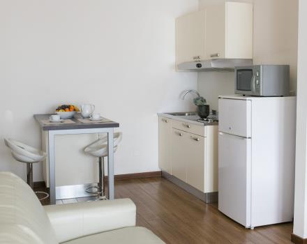 Residence-Hotel Biri 2 bedroom flat kitchen