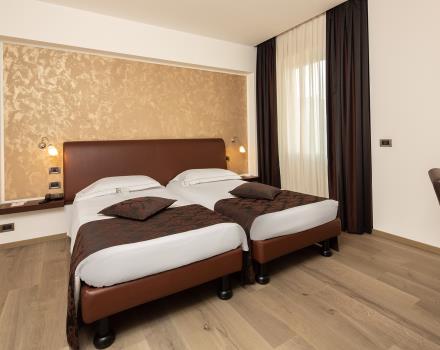 Choose the ultimate comfort: book the Double Rooms of Hotel Biri, modern and cozy 4 stars in Padua!