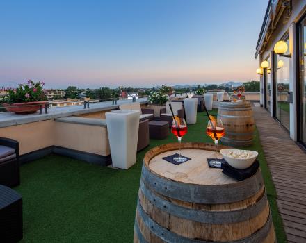 Aperitivo in terrazza al Best Western Hotel Biri, 4 stelle a Padova