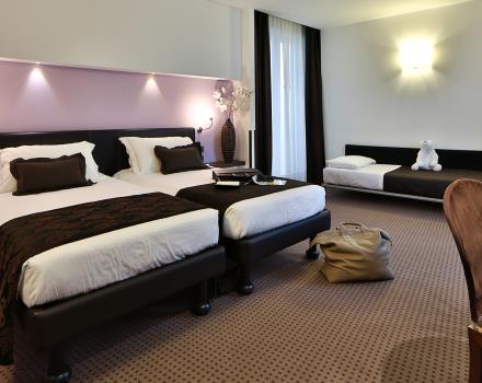 Le camere Family del Best Western Hotel Biri, 4 stelle a Padova in posizione centrale, sono perfette per chi viaggia in gruppo e cerca il massimo del comfort.